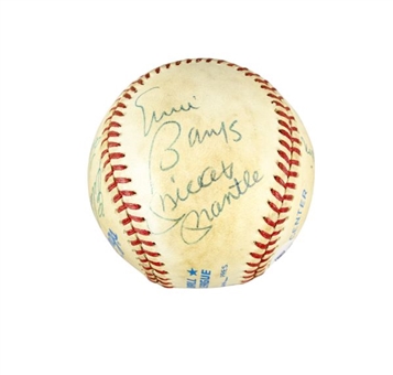 500 Home Run Club Baseball Signed By 8 Members Including Ted Williams, Mickey Mantle & Eddie Mathews